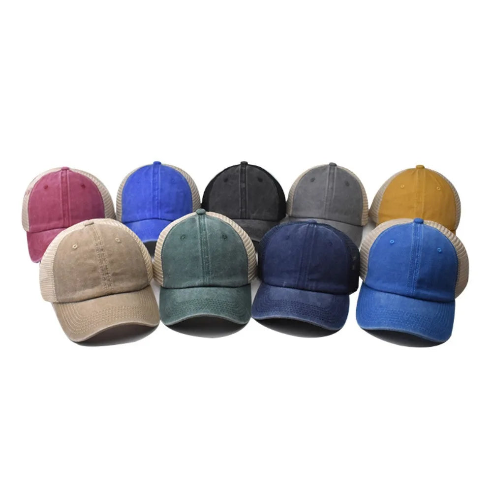 UV Protection Sport Hat Washed Cotton Baseball Cap