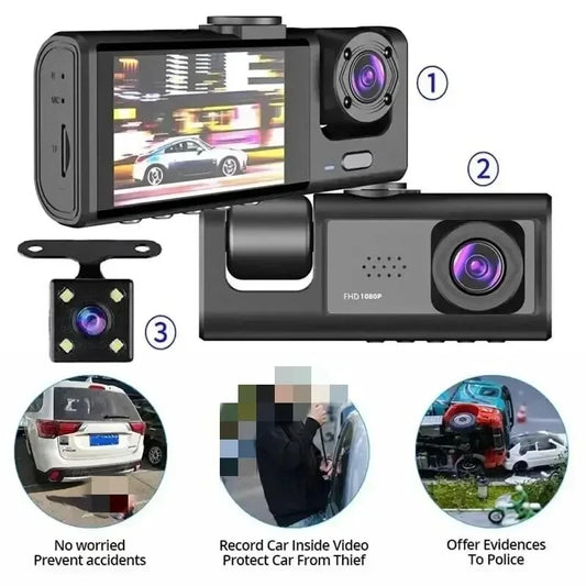 1080P Car Dvr 2/3 Camra Dash Cam for Cars Camera
