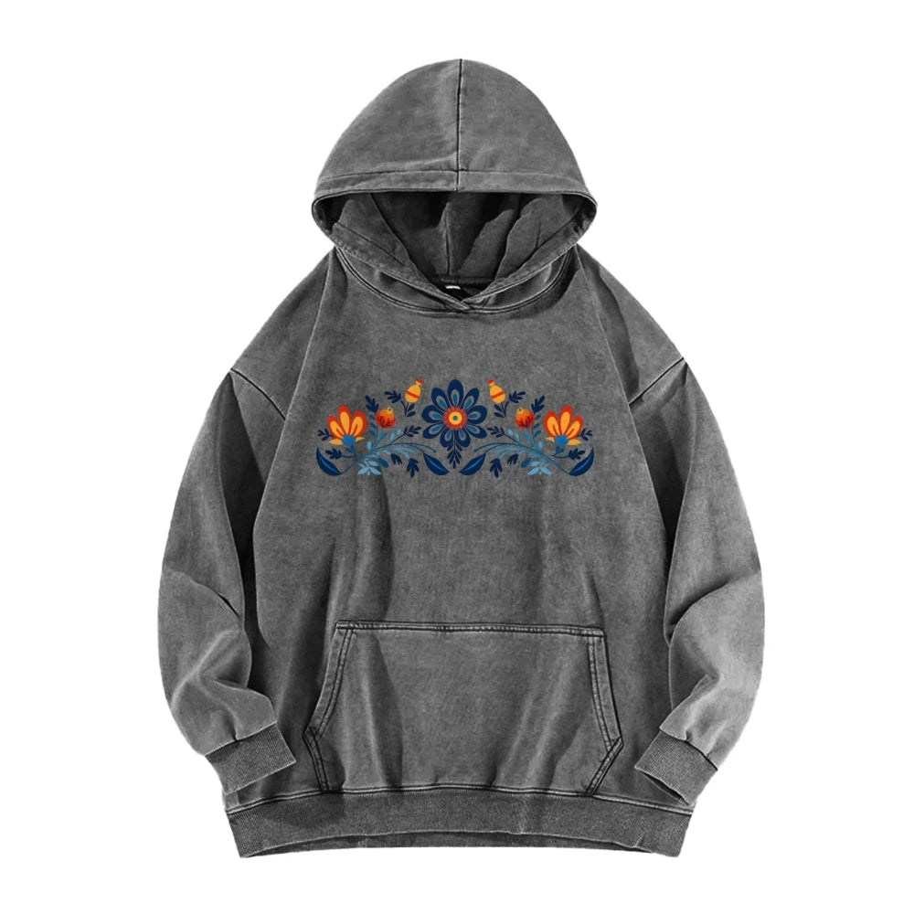 Hoodie Women Casual Washed