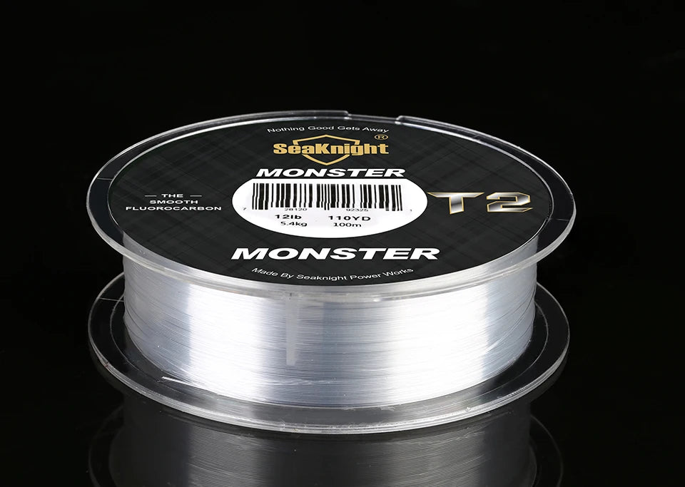 SeaKnight Brand MANSTER T2 Series 100% Fluorocarbon Fishing Line 100M