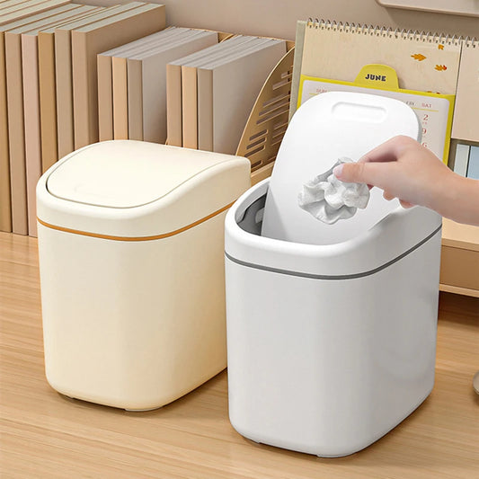 Desktop Trash Can Small Mini Garbage Can Plastic