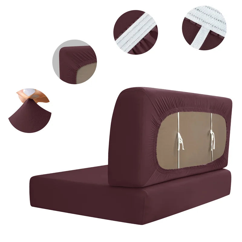 2pcs/set Jacquard RV Dinette Cushions Covers Stretch