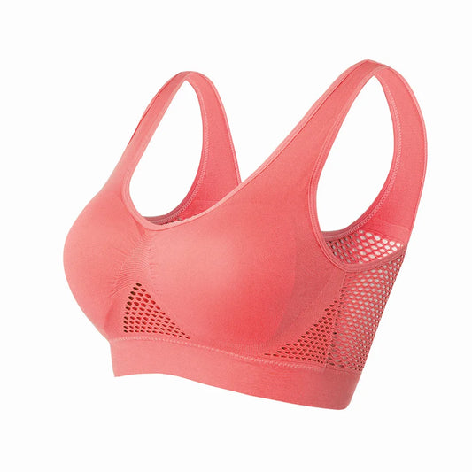 Ademende sportbeha Top Fitness Dames Beha