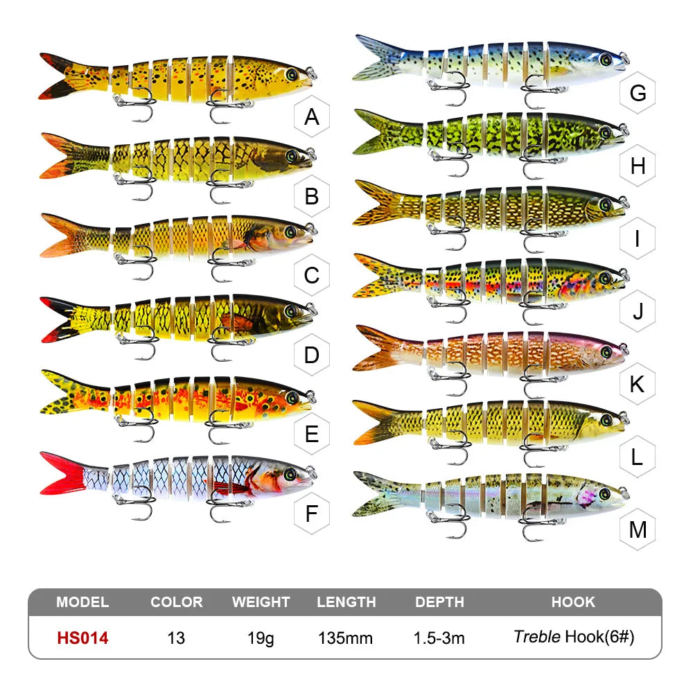 Fishing Lures Multi Jointed Swimbait