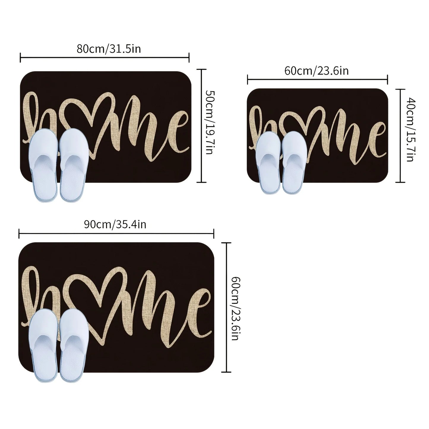 [Washable Doormat] Machine washable welcome doormat