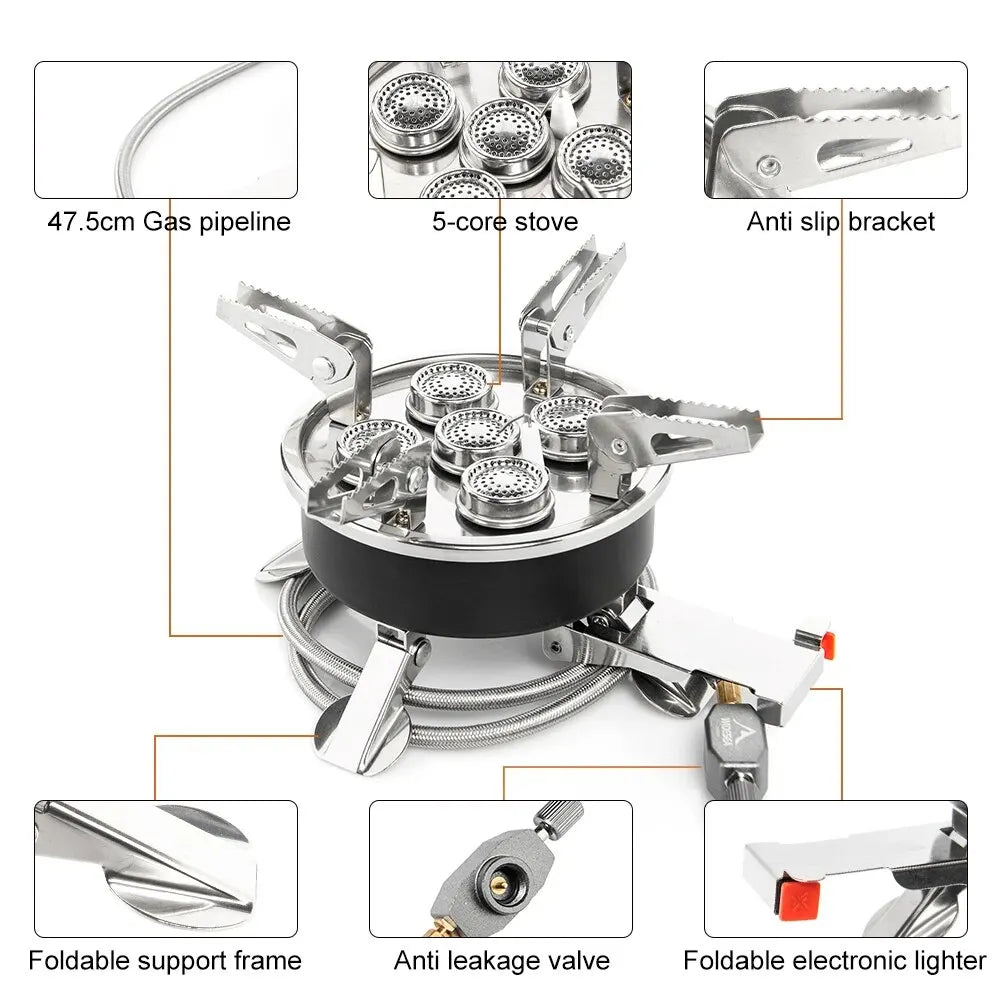 Camping Tourist Burner 8800W Gasfornuis  Draagbare