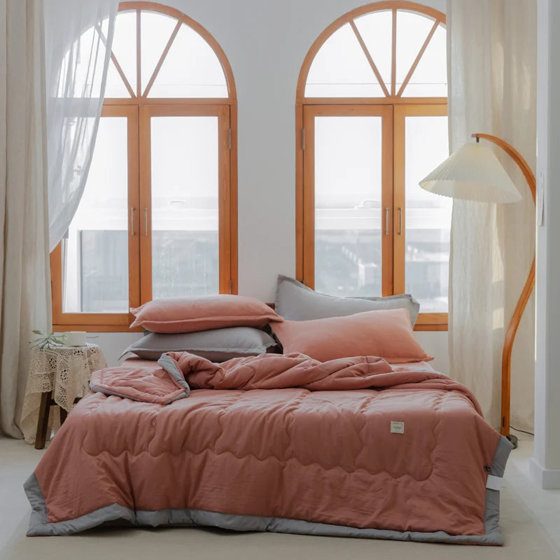 2025 New Japanese Polyester-Cotton Quilted Summer Duvet -