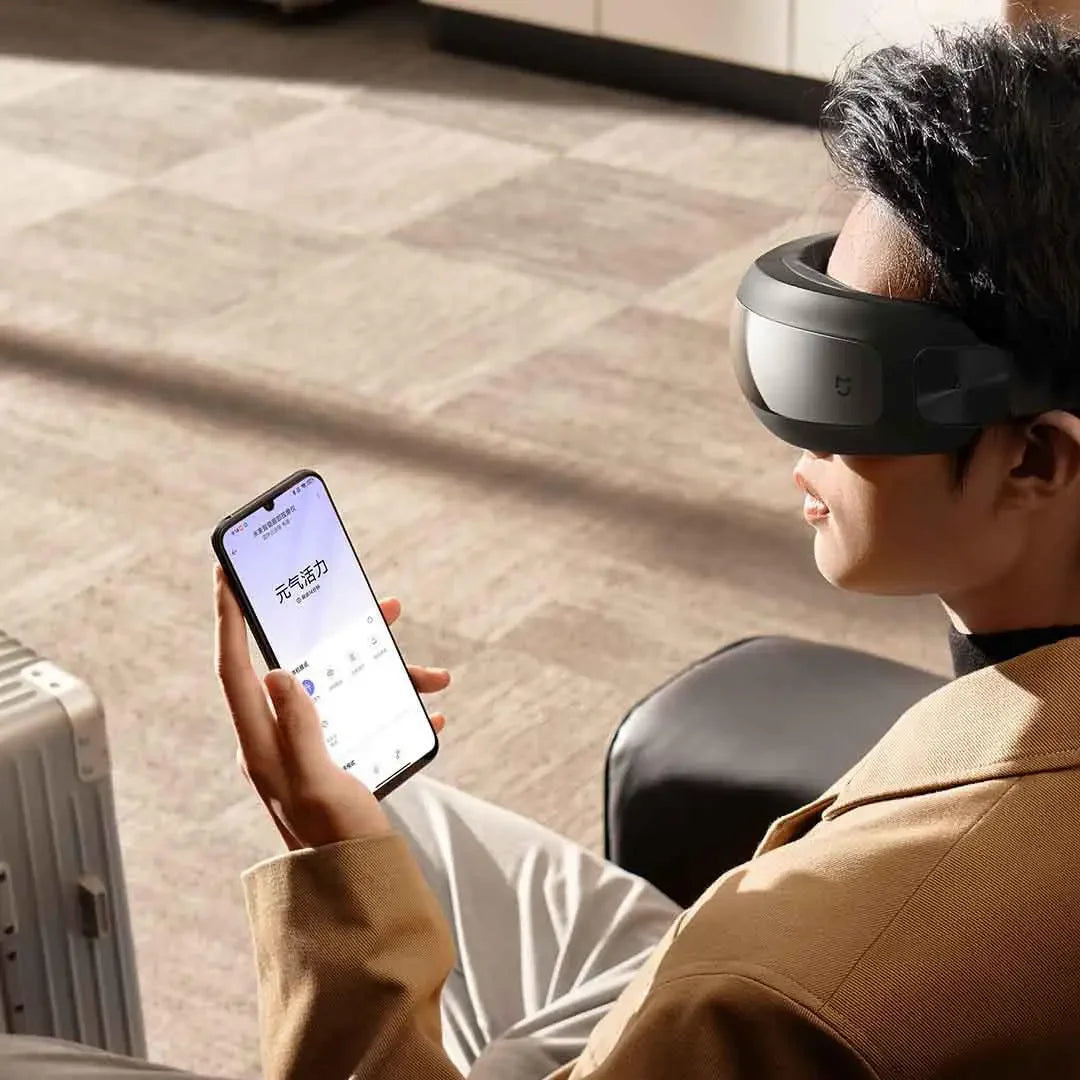 Xiaomi Mijia Smart Eye Massager Hot compress Zone Massage Visual Folding Massage Glasses Custom Eye Health Work With Mi Home APP