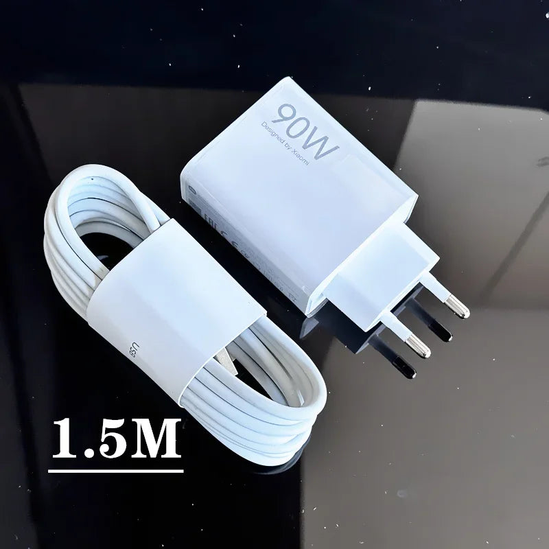 Original Xiaomi Usb Charger 90w EU Turbo Fast Charge Power Adapter Xiao Mi 15 14 13 Ultra 13t Pad 6 Redmi Note 13 Pro 11 Poco X7