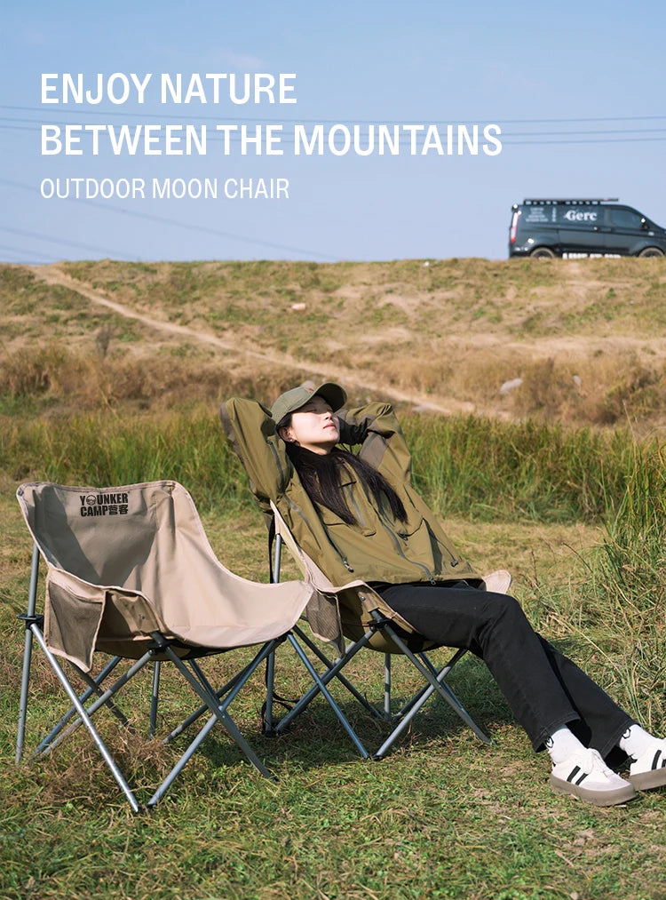 Outdoor Folding Moon Chair Portable Chair Camping