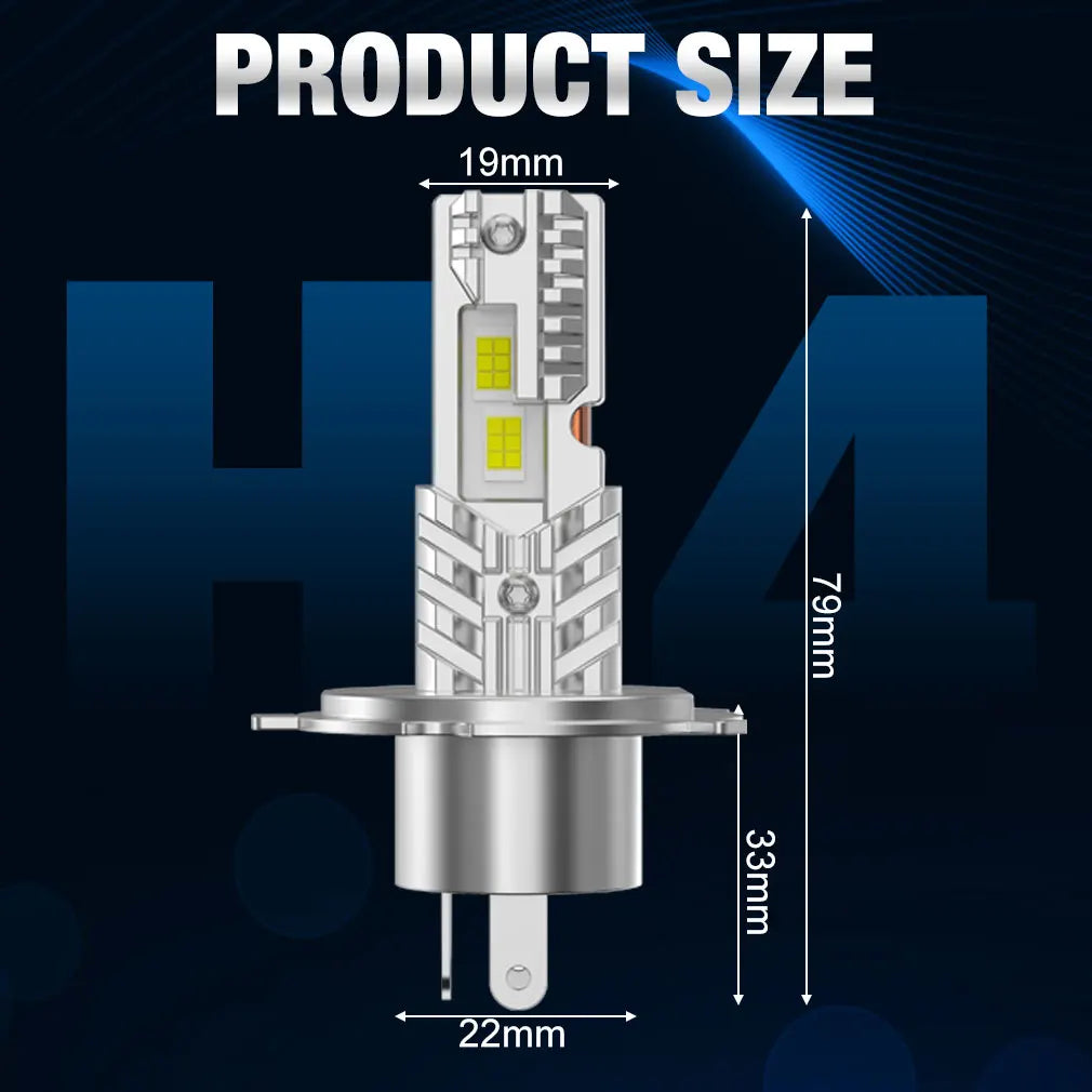 20000LM H4 LED Headlight Bulbs 9003 HB2 High Low Beam