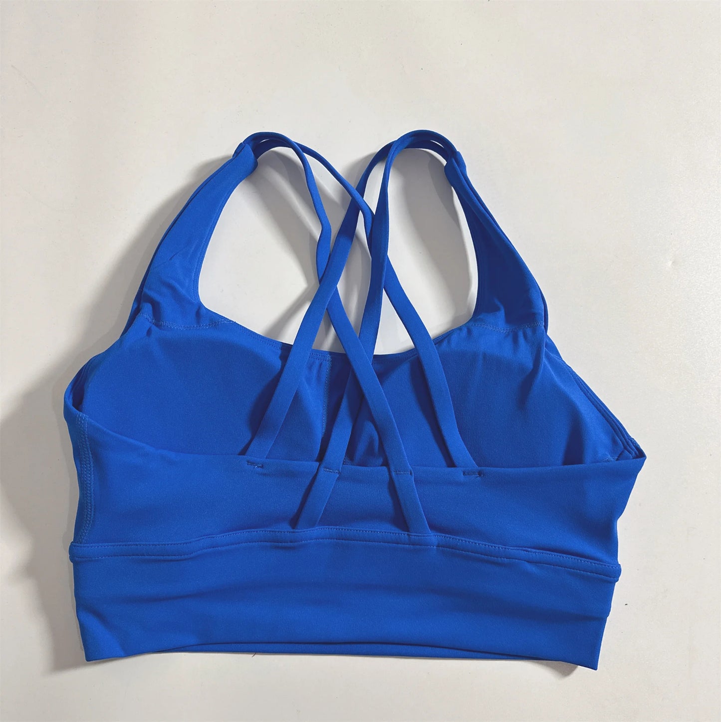 Solid Color Women Cross Back Fitness Underwear Soft Fitness