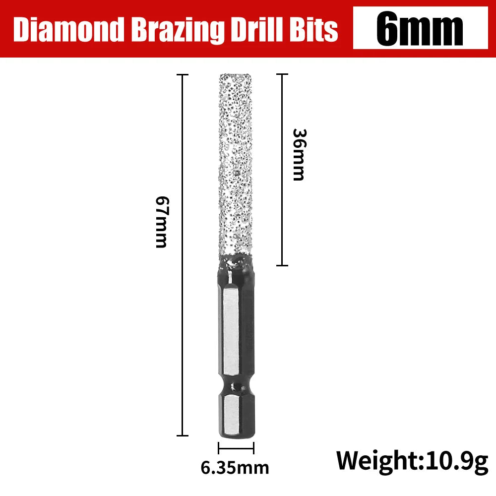 Drilling and Grinding Hexagonal Shank Diamond Drill Bit