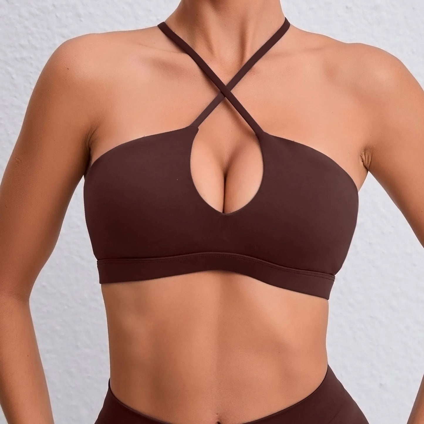 Sportieve dames tops, fitnesskleding, push-up yoga bh's,