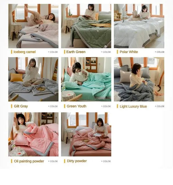 2025 New Japanese Polyester-Cotton Quilted Summer Duvet -