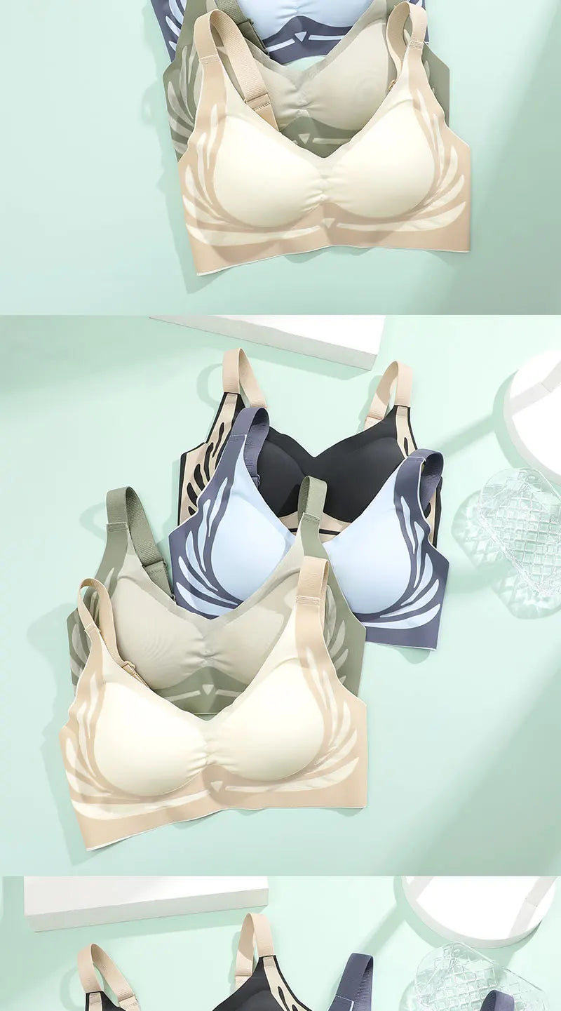 FINETOO Super Gather Draadloze Push-up BH Voor Dames