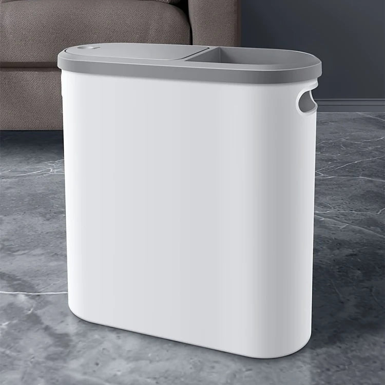 10L Bathroom Trash Can, Household Creative Gap Waste Bin,