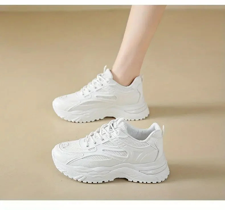 Sneakers Shoes for Women Sports Woman Footwear High on Platform