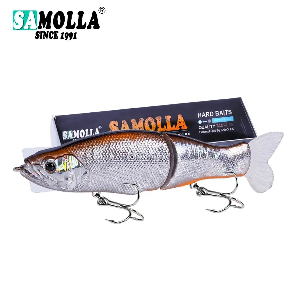Slow Sinking SwimBaits Fishing Lures 30G Whopper Vibration Soft Tail