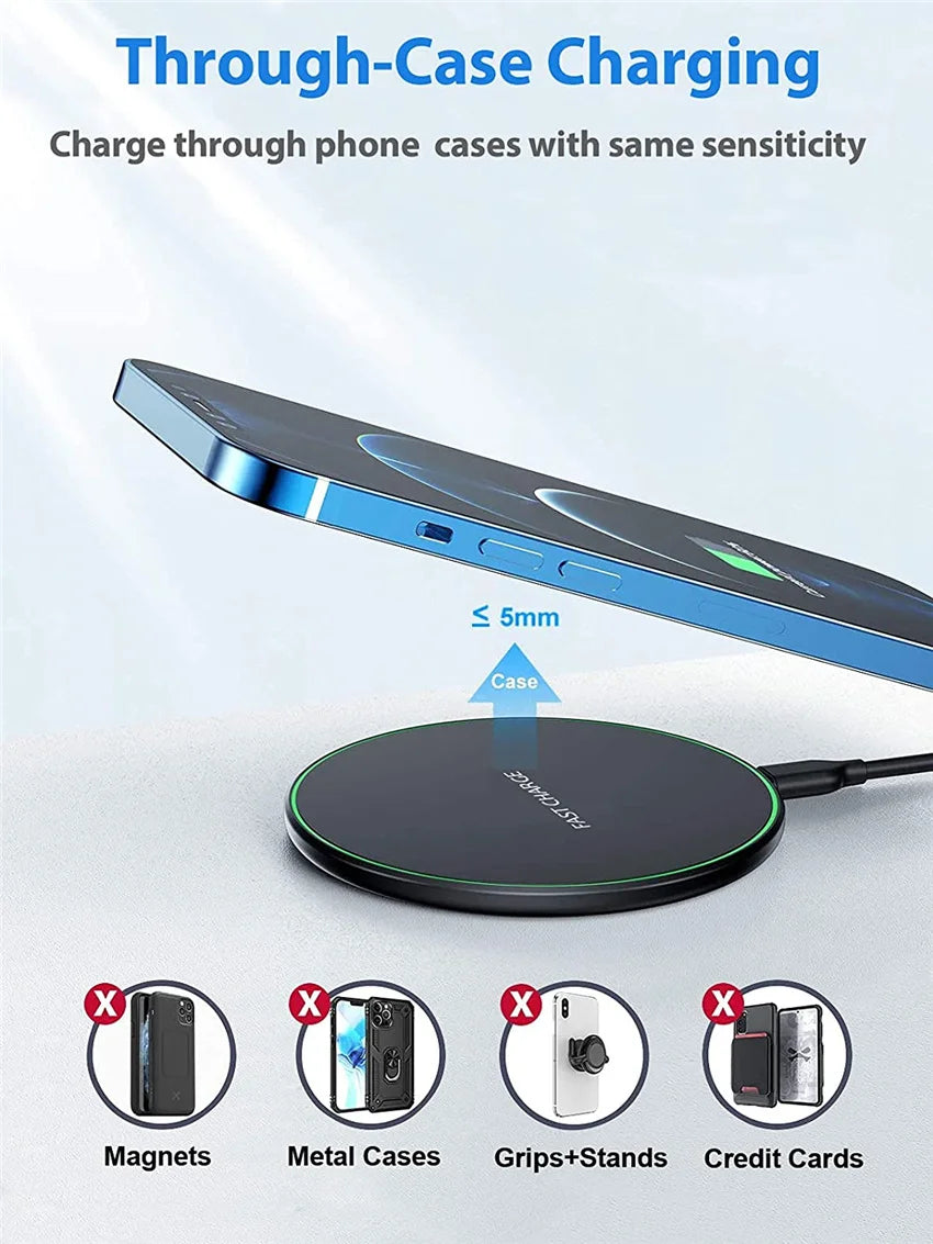 60W Wireless Charger Fast Charging Pad For Huawei