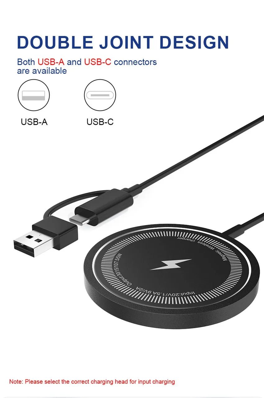 30W Magnetic Chargers Fast Wireless Charger