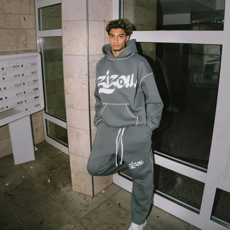 Hoodie Letter Print goth