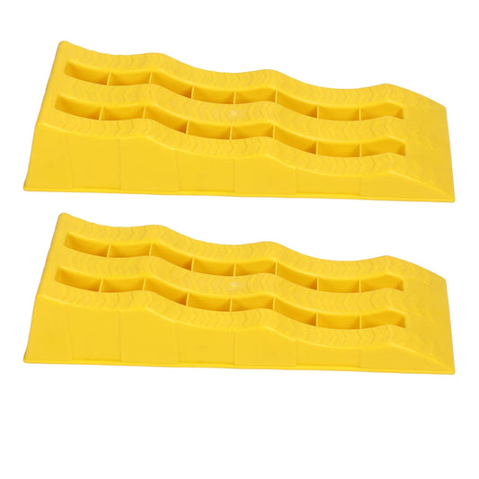 2pcs RV Leveling Ramps 3 Stage Wheel Pad Heavy Duty Wheel