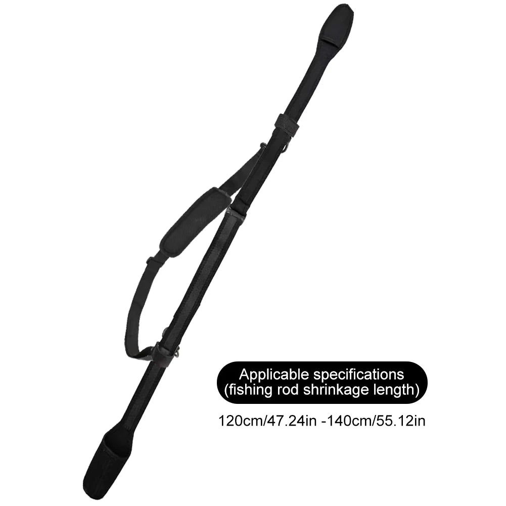 Fishing Rod Storage Bag Adjustable Fishing Rod Shoulder Belt