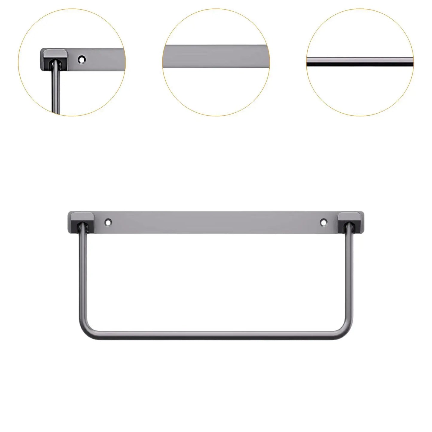 Wall Mounted Shoe Storage Rack Aluminum Shoe Holder for Entryway RV Camper