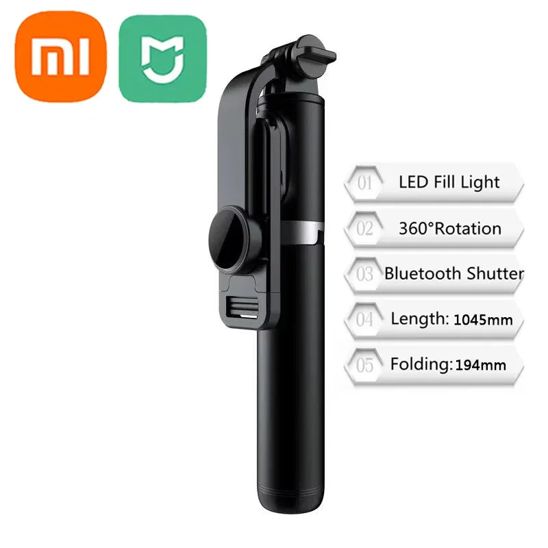 Xiaomi Mijia Selfie Stick 1045mm Wireless Bluetooth LED Fill Light