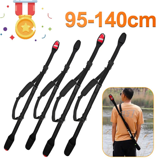 Fishing Rod Storage Bag Adjustable Fishing Rod Shoulder Belt