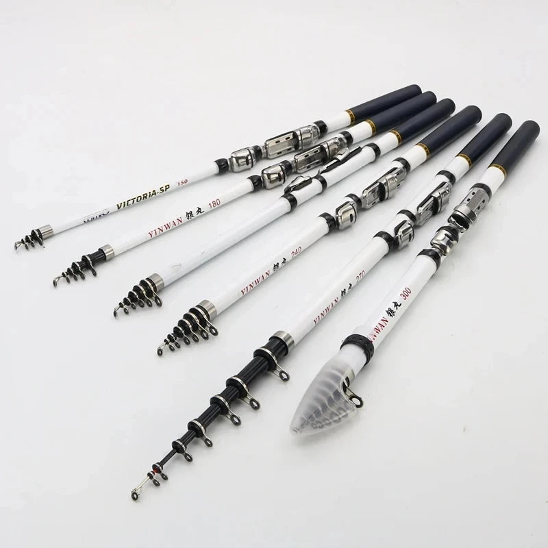 1.8M/2.1M/2.4M/2.7M/3.0M Telescopic Rock Fishing Rod