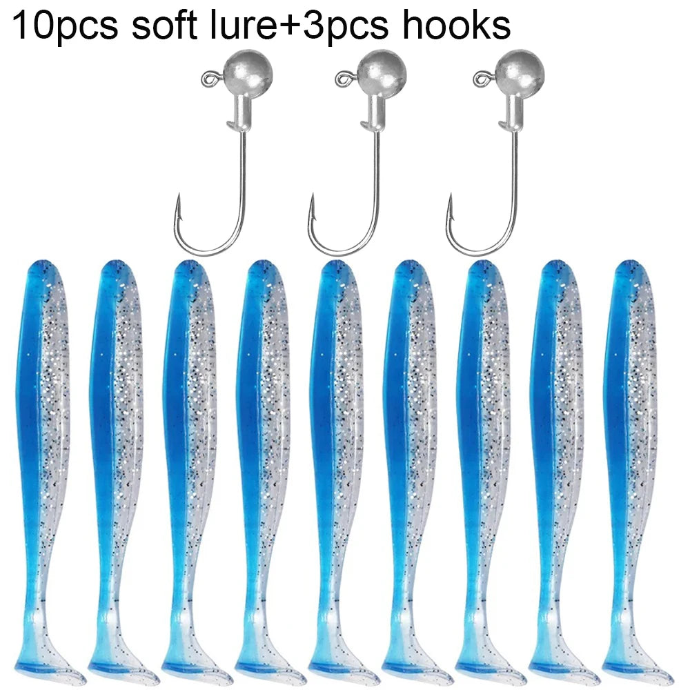 10PCS Soft Lure 5.5cm 7cm 10cm
