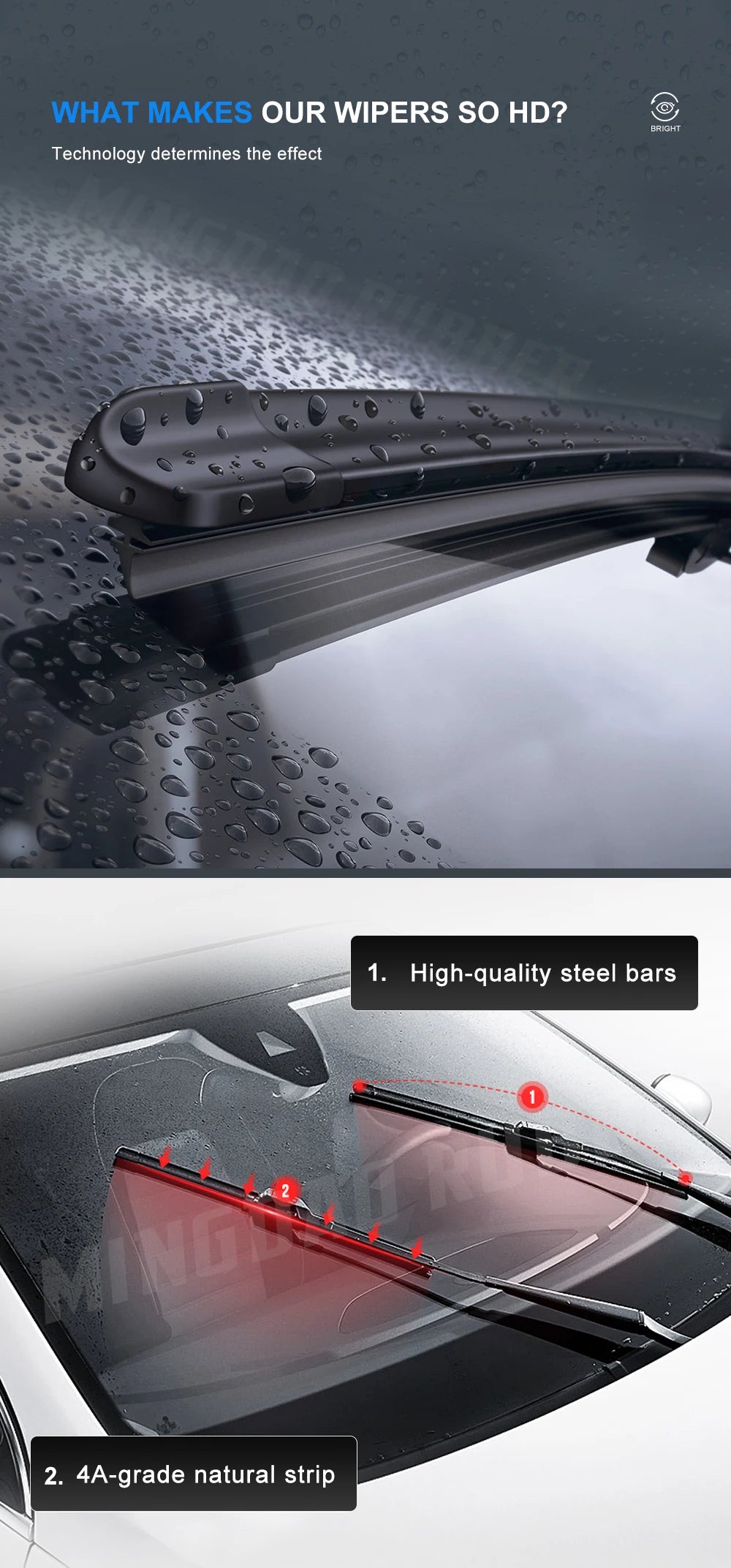 Voor Audi Q5 2008-2017 2009 2010 2011 2012 2013 Ruitenwisserbladen