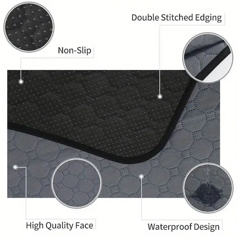 Dog Pee Pad Reusable Washable Dog Urine Mat Car Seat Floor