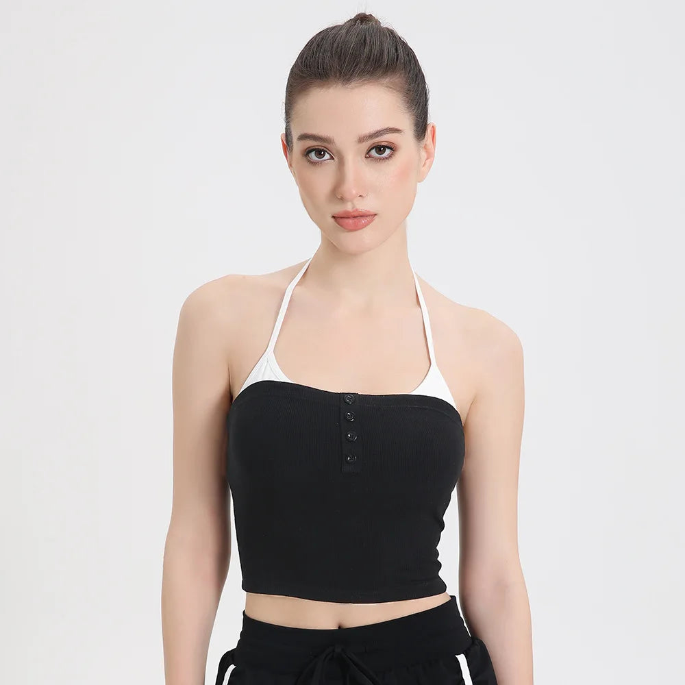 Sports Vest for Women with Chest Cushion,