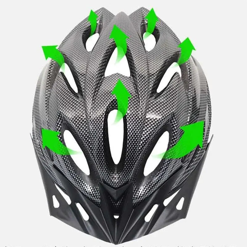 Fietshelm Comfort Voering Lichtgewicht Vezeltextuur Helm