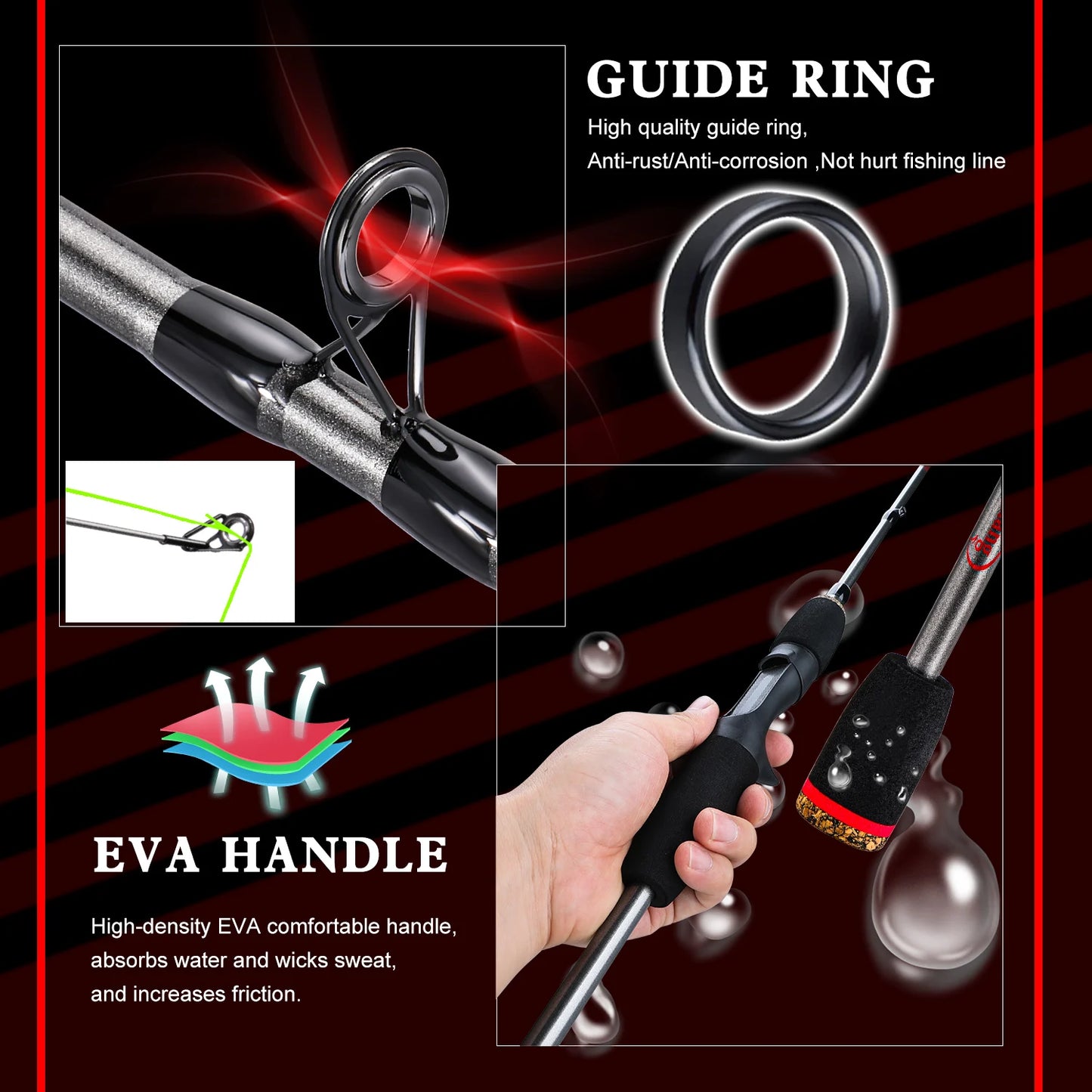 Sougayilang Baitcasting Fishing Rod and Reel Combo