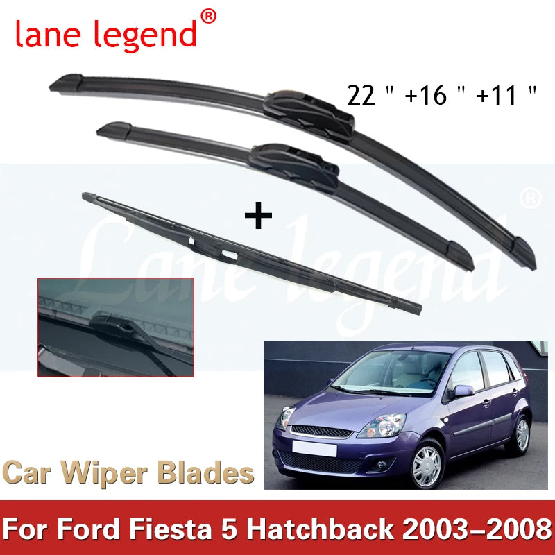 Auto voorruit ruitenwisserbladen voor Ford Fiesta Hatchback