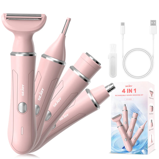 Sejoy 4 In 1 Electric Lady Shaver Portable,