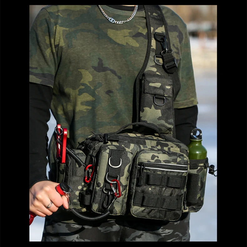 Fishing Tackle Backpack Lure Box Gear Storage Bag