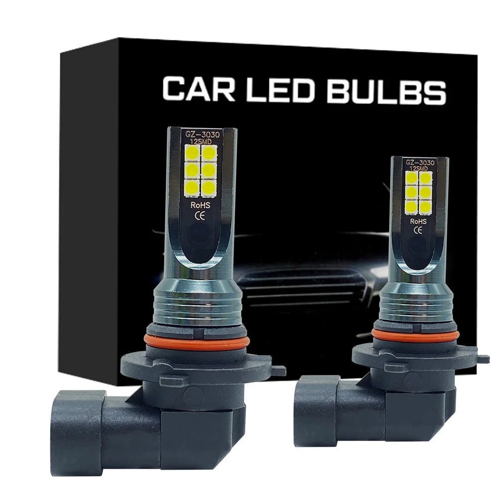 2Pcs 9005 9006 LED Headlight H11 H8 H9 H10 H1 H3