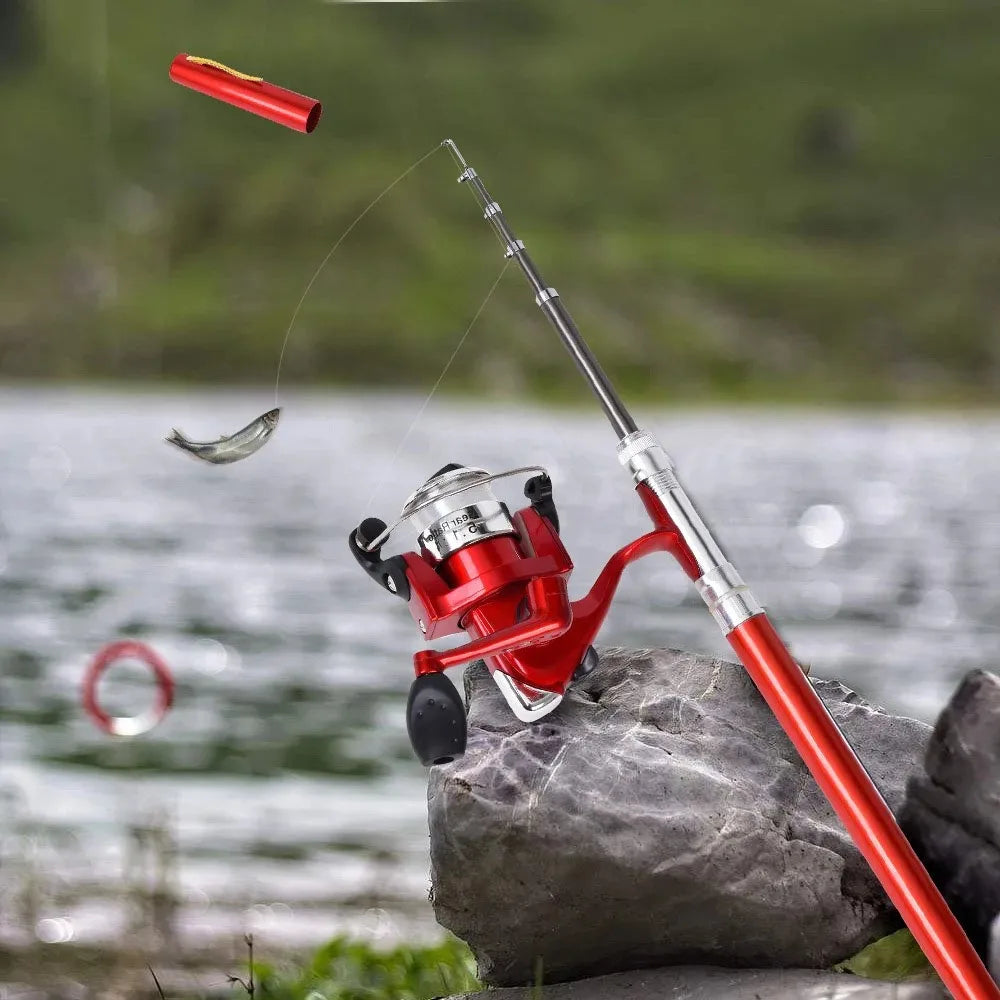 Fish Rod Goods Tackle Reel Telescopic Pole Tools