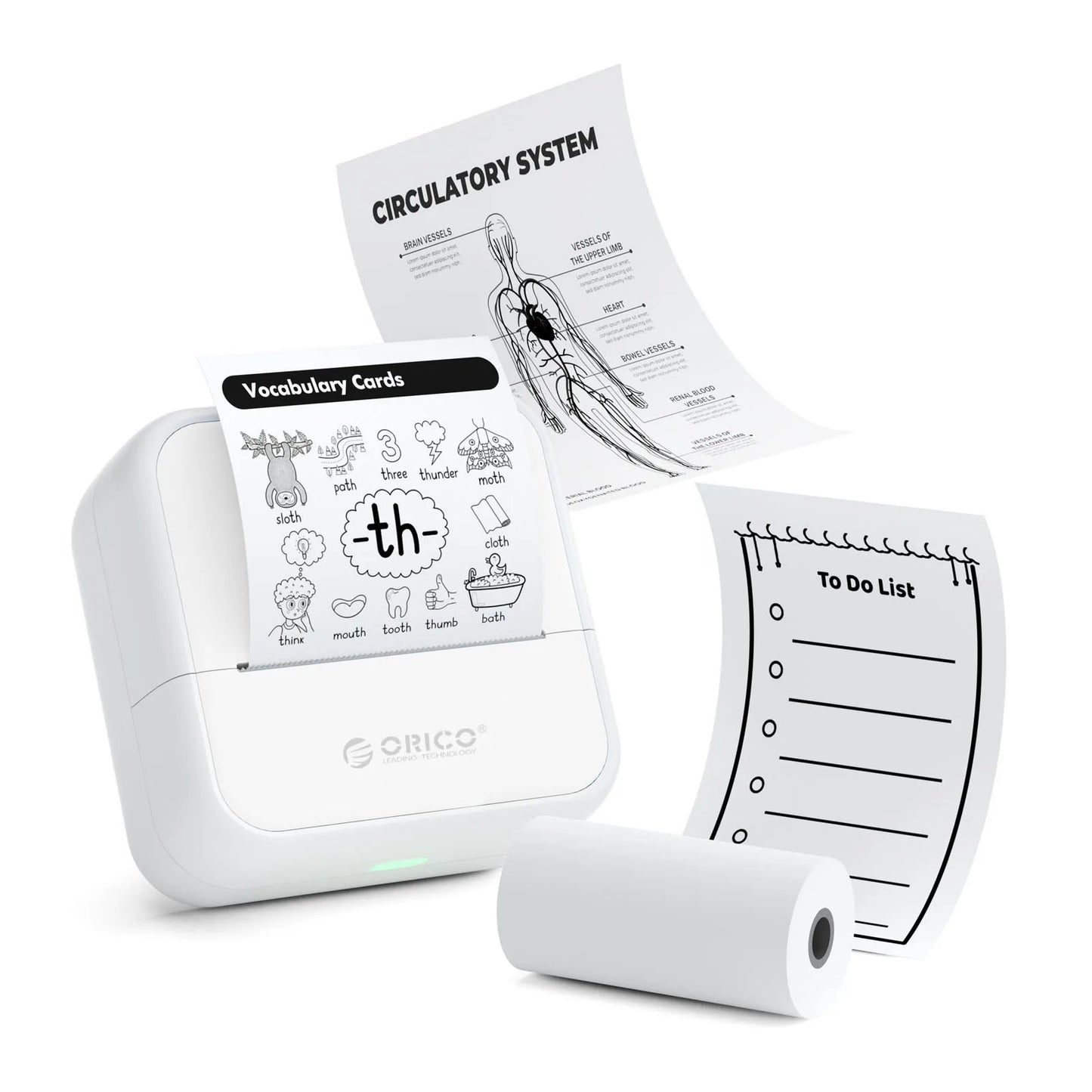 Mini Thermal Printer, DIY Printer, Ink-Free