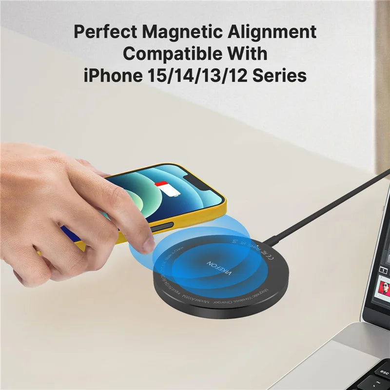 100W Magnetic Wireless Charger Pad USB