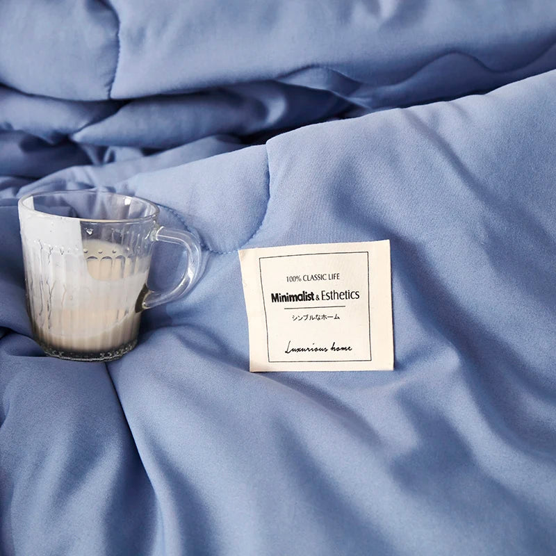 Washed Cotton Duvet Comforter, Soft Air Conditioning Quilt,