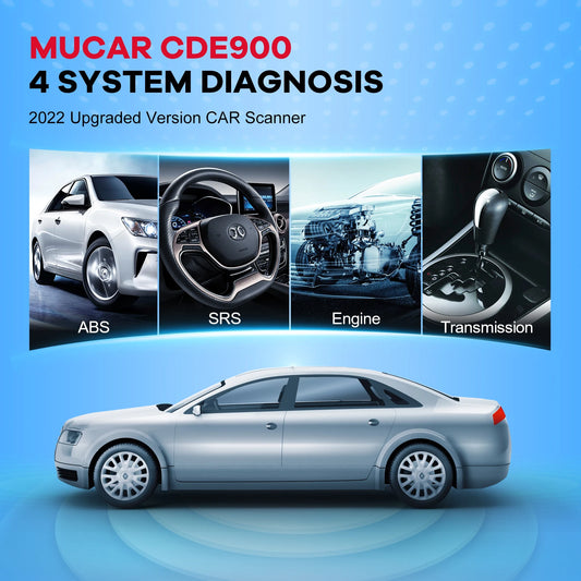 MUCAR CDE900 OBD2 Scanner ABS/SRS/ECM/TCM System Scan Tool