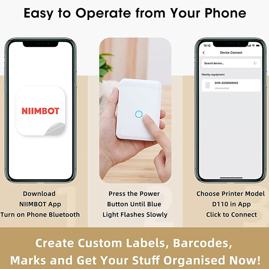 Niimbot D110 Mini Portable Thermal Printer