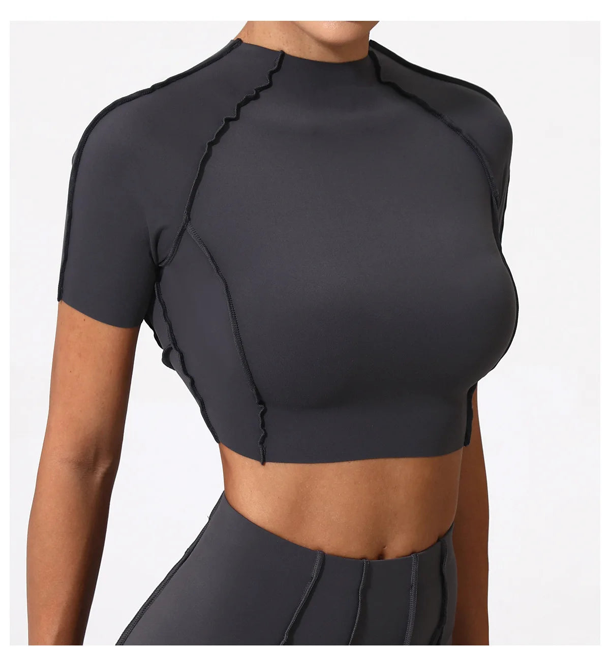 Sports T-shirt Women Fitness Top Short Sleeves Yoga Dance