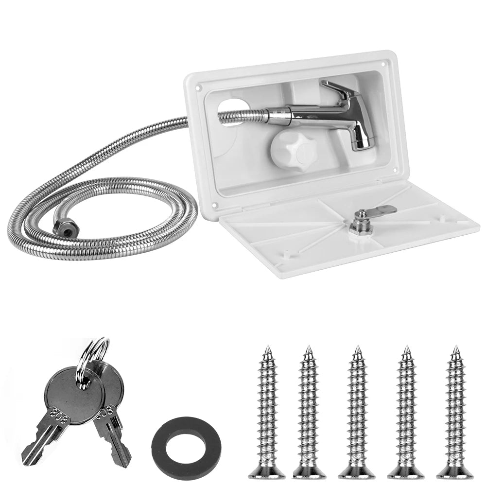 Camperaccessoires RV Buitendouche met slot
